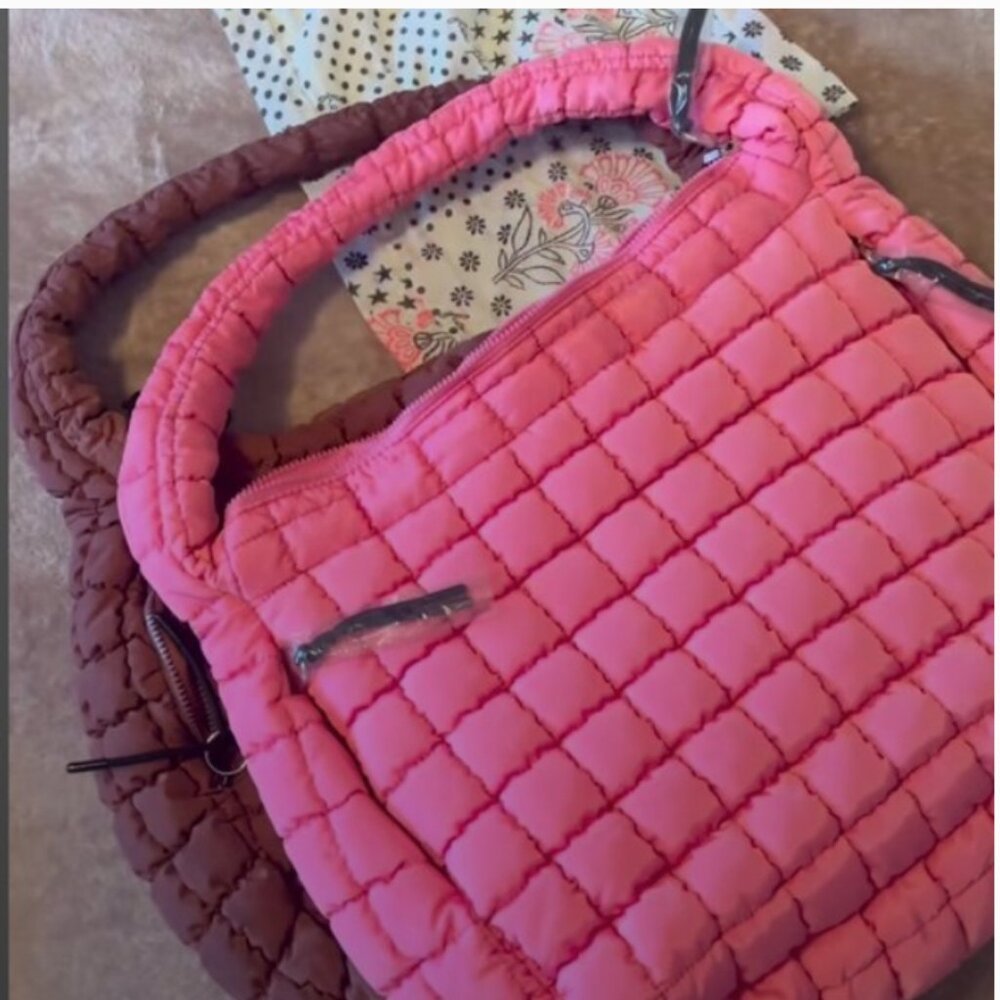 Free People FP Movement Quilted Carryall Bubblegum Pink - Factory Sealed - Picture 16 of 16